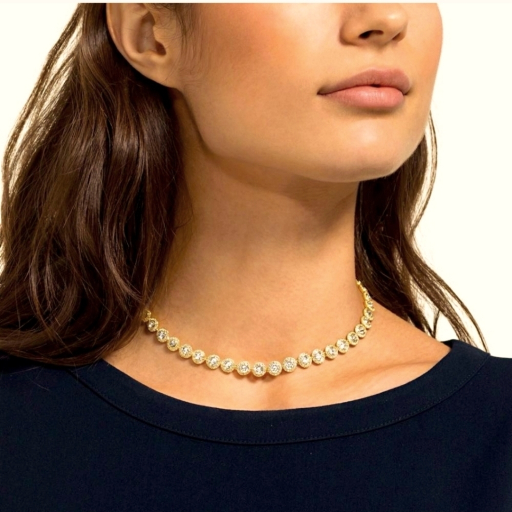 SWAROVSKI GOLD UNA ANGELIC NECKLACE ONLY